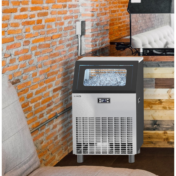 KoolMore 198 Lb. Daily Production Cube Clear Ice Freestanding Ice Maker Wayfair